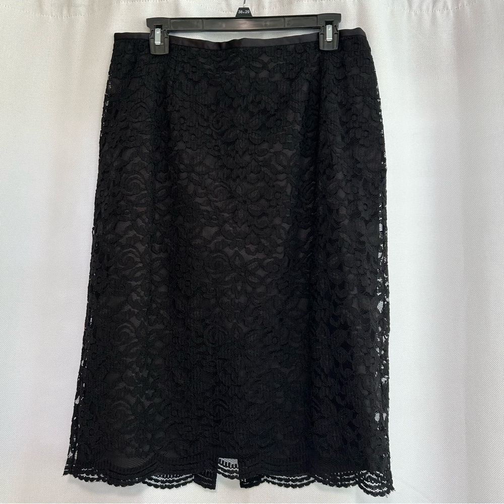 Ann Taylor Black Lace Skirt